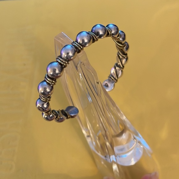 Silpada Sterling Silver and Brass Cuff Bracelet. - Picture 2 of 4